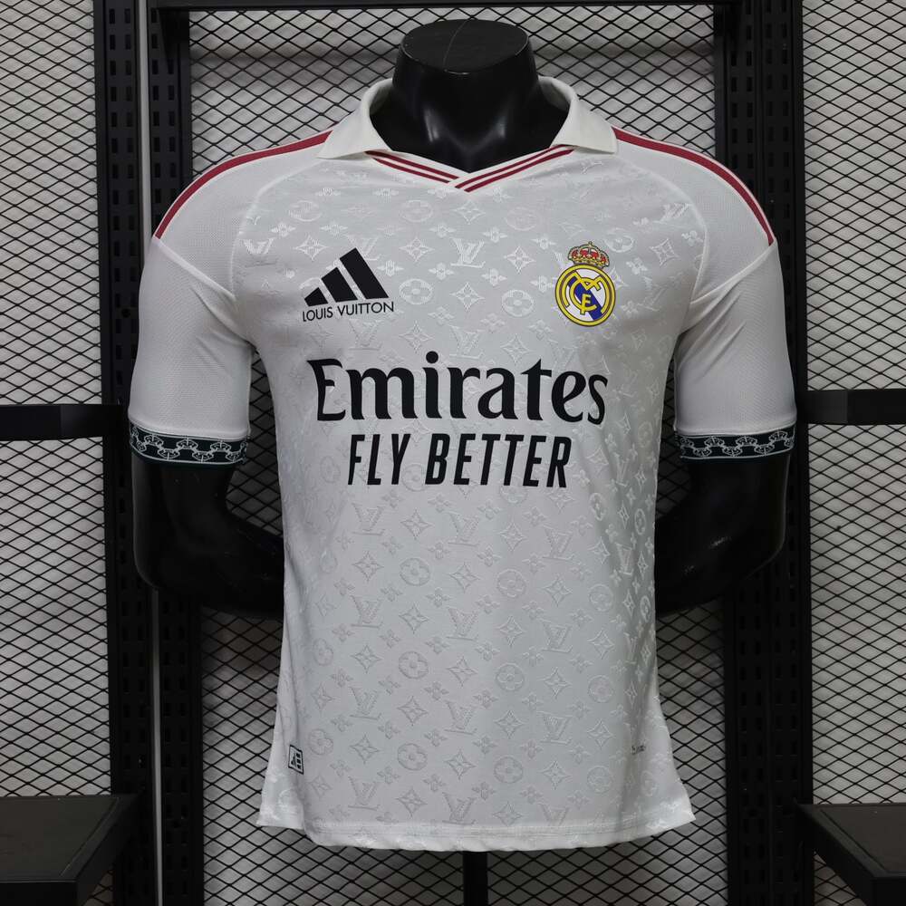 Real Madrid Concept Louis Vuitton Monogram Collaborative Style Jersey